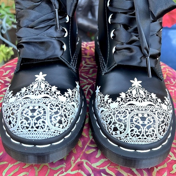 New Dr. Martens Pascal Henna Lace Boots - Picture 8 of 16